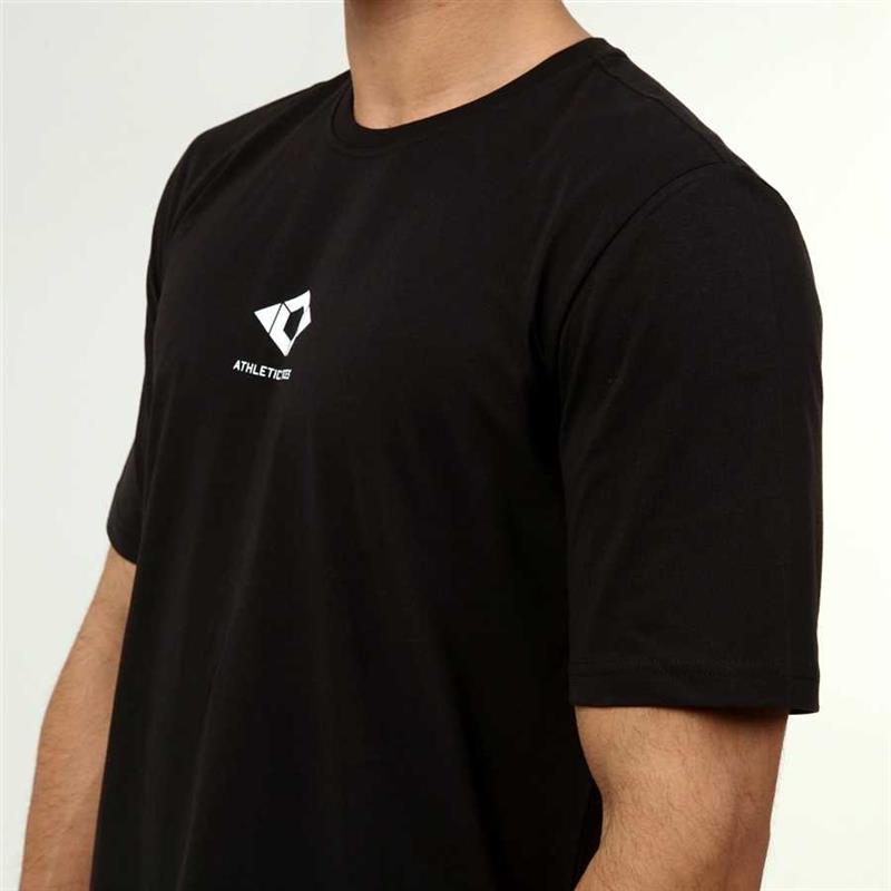 Men's Active Style Cotton Black T-Shirt
